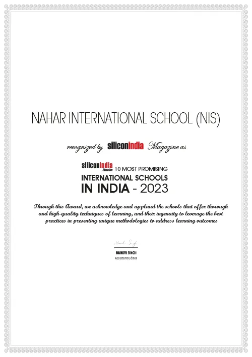 nahar internatonal school 10 MOST PROMISING INTERNATIONAL SCHOOLS IN INDIA 2023